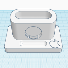 cobrando doca maçã airpods pró berço airpodspro 3d print model - Mito3D