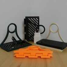 charging shelf tool phone office handy custom charger 3d print model - Mito3D