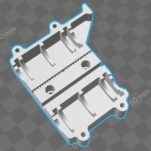 carro refermable porte extrudeurs geeetech i3 pro ferramenta 3d print model - Mito3D