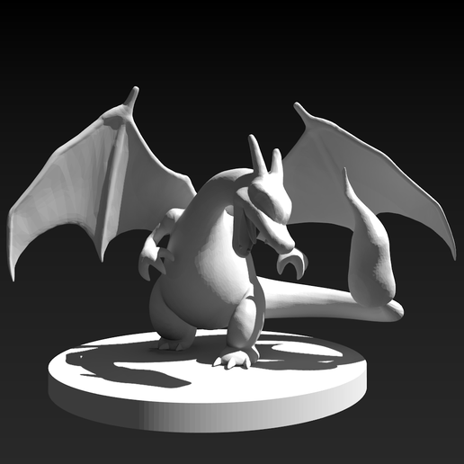 charizard Pokémon collectable 3D print model - Mito3D