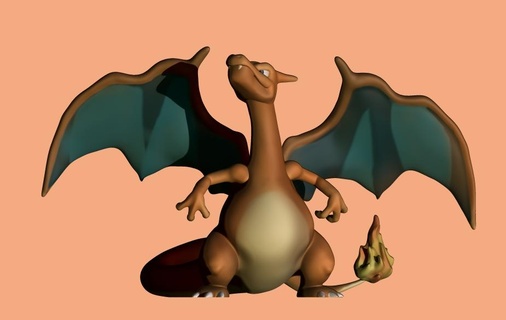 charizard 006 Art pokemon 3d modeling design collection collections 3d print model - Mito3D