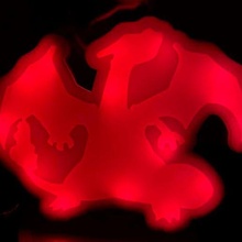 charizard Schreibtisch Licht Pokémon Beleuchtung 3d print model - Mito3D