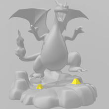 Glurak Figur Spiel firstgeneration cartoon anime app Abbildung Duell pokemon Skulptur statue 3d print model - Mito3D