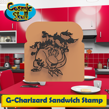 sihirbaz Gigantamax sandviç pul pokemon Charmander Charmeleon mega ekmek mutfak araç dekorasyon hediye işlevsel 3d print model - Mito3D