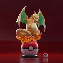 charizard pokeball Ordinaire version coupes 3d impression modèle Jeu charmander Pokémon Pikachu dragon collectionner impressionnant arceus légendes nintendo 3d print model - Mito3D