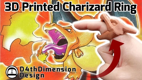 Charizard anel pok seg 3d impresso impressão espaço charizardcookiecutter Iphone caso bainha brinco pobre mega Pokémon pokemons figuras brinquedo argolas 3d print model - Mito3D