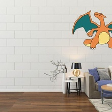 Charizard parede decoração cores arte brinquedos Pokémon pokedex charmander charme folheto estêncil 3d print model - Mito3D