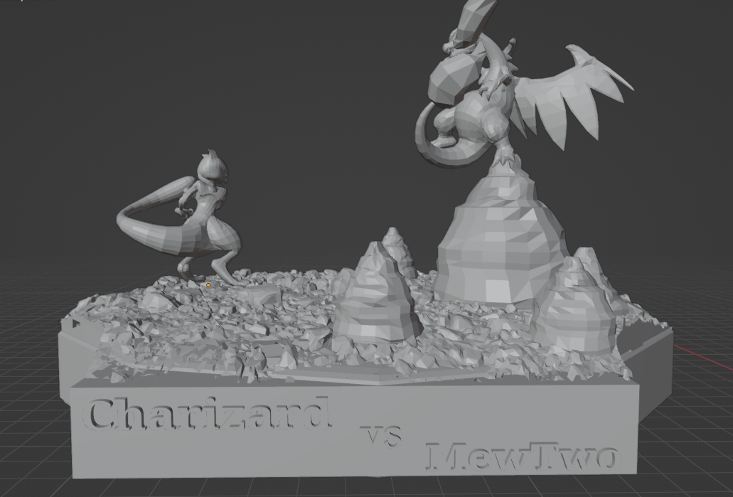 STL file Pokemon Shadow Mewtwo X Mega Evolution 🐉・3D printer