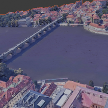 charles ponte Praga architettura città ologramma 3d print model - Mito3D