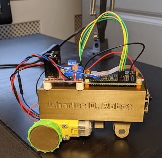 charles d robot gadget oggetto rilevamento lampone pi robotica 3d print model - Mito3D