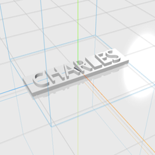 charles letters name male 3d gift 3d print model - Mito3D
