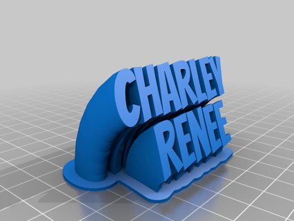 charlie Renee angepasst Büro 3d print model - Mito3D
