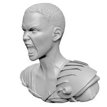 charlize theron furiosa mad max fury road art face head sculpture figure bust woman actress actor movie 3d print model - Mito3D