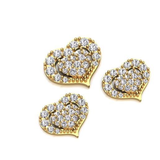 charm 04 jewelry jewellery ring gents diamond gold silver sterling jewels 3D print model - Mito3D