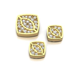 Charme 10 Schmuck Ring Herren Diamant Gold Silber Sterling Juwelen 3d print model - Mito3D