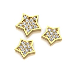 Charme 11 Schmuck Ring Herren Diamant Gold Silber Sterling Juwelen 3d print model - Mito3D