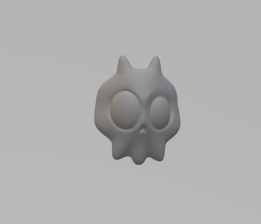 charme perle mignonne crâne agréable 3d print model - Mito3D