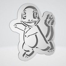 charmander pokemon cutting cookie cutter marker 3d print model - Mito3D