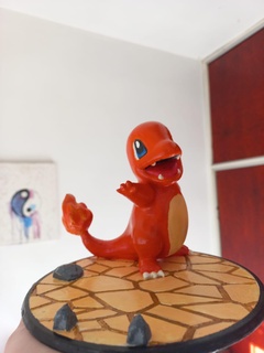 charmander téléphone titulaire soutien supporter intelligent Pokémon art dessins animés enfant Feu 3d print model - Mito3D