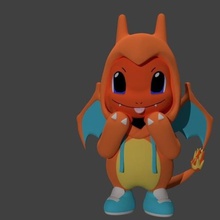 charmander costume gioco luifer pokemon anime giocattolo 3d print model - Mito3D