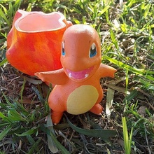 charmander vaso flores Pokémon potes cacto suculentos 3d print model - Mito3D