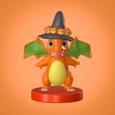 charmander halloween spiel pokémon pok mon 3d print model - Mito3D