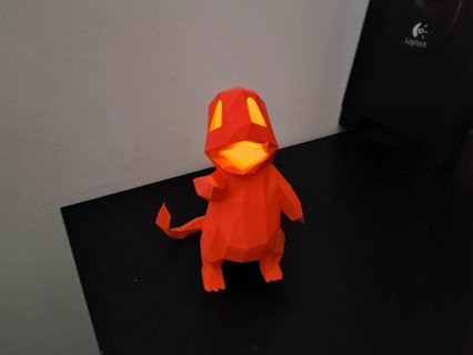 charmander faible polly décoration lanternes 3d print model - Mito3D