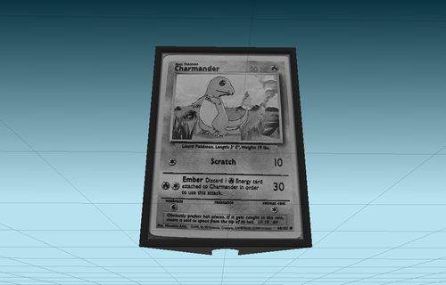 charmander luz noturna cobrir bainha cartão telha Pokémon animal carro cartas dados jogos litofano flexi vela 3d print model - Mito3D