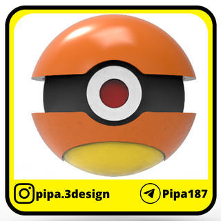 charmander pokeballs pokemon pokeball game ornament 3d print model - Mito3D