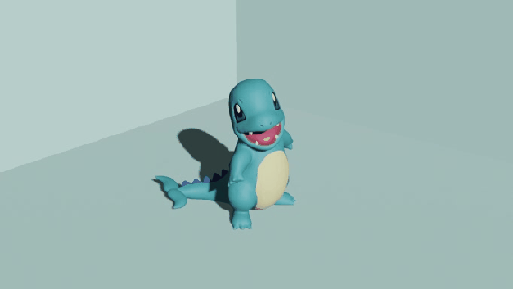 charmander água cruzamento Pokémon 4 3d print model - Mito3D