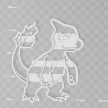 charmeleeon pokemon kurabiye kalıbı ev cookiecutter kalıp biscuit pokemongo nintendo gamefreak yaratık luifer 3d print model - Mito3D