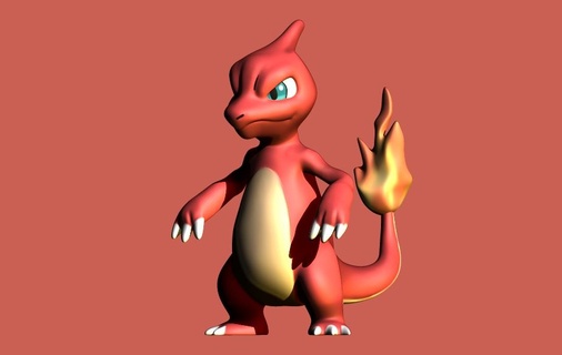 charmeleon 005 Art pokemon 3d modeling design collection collections 3d print model - Mito3D