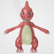 charmeleon pokemon nintendo pocket monster 3d print model - Mito3D