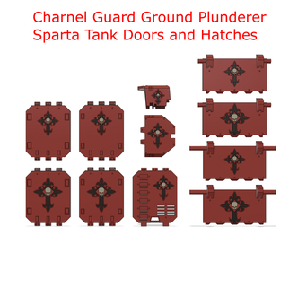 charnel guard ground plunderer sparta tank doors hatches war hammer 42k vehicles chubby unicorn feral pig hunting animal swirlbreeze angry bulldozer sky scraper doors ground plunderer sparta spartan 28mm tabletop tabletop gaming 30k horus heresy charnel  3d print model - Mito3D