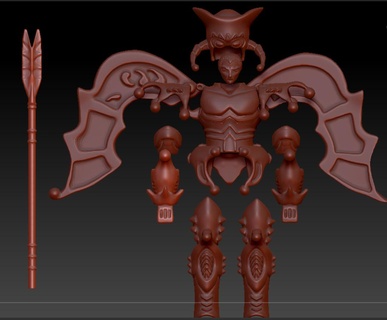Charon Acheron aziz Seiya nostaljik oyun zodyak şövalyeler 3d print model - Mito3D