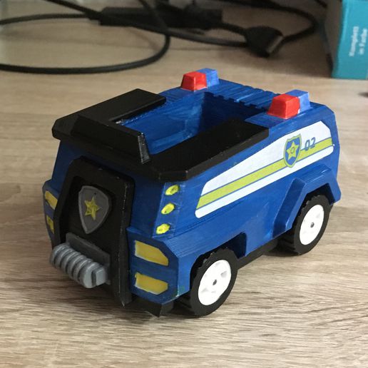 chasse voiture patte patrouille Jeu paw patrol 3D print model - Mito3D