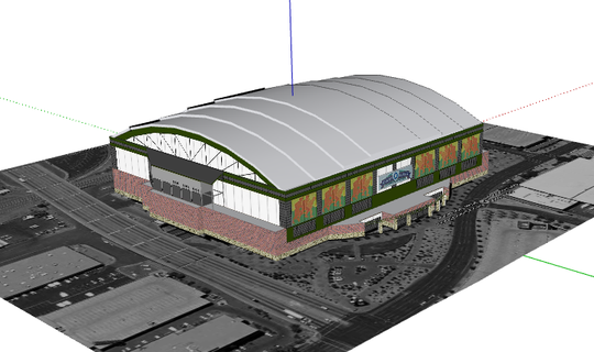 chase field arizona diamondbacks Architecture stadium use 2023 soccer nfl nba mlb nhl diamondsbacks 3d print model - Mito3D