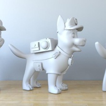 chase de la pata patrulla juego pawpatrol perro dibujos animados casa decoración 3dp 3dprint 3dmodel 3d print model - Mito3D
