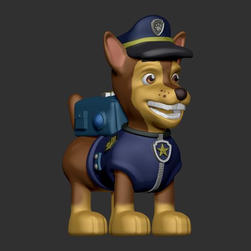 persecución pata patrulla niños dibujos animados perro policía 3D print model - Mito3D