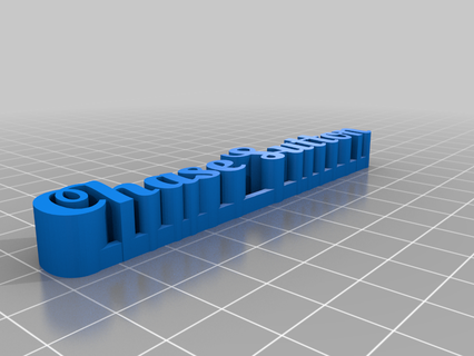 inseguire sutton personalizzato sculture 3d print model - Mito3D