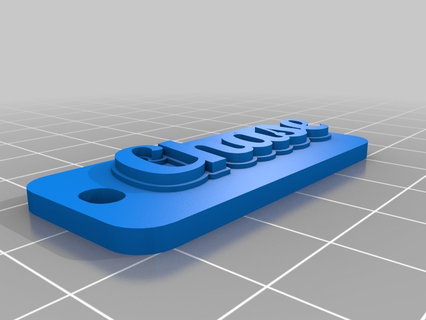 correr personalizado chaveiros 3d print model - Mito3D