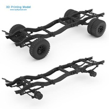 chassi chevy k30 veículo gmc carro automóvel base rc caminhão tamya partes imprimível eixo corpo 3d print model - Mito3D