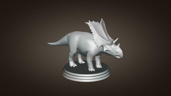 chasmosaurus dinosauro 3d stampa giocattolo Stampa modello giocattoli 3d print model - Mito3D