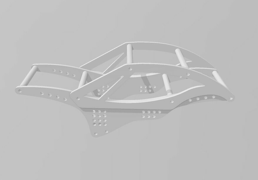 Chassis Crawler moa 22 verschiedene Rahmen Wettbewerb 19 rc Modell Herstellung 3D print model - Mito3D