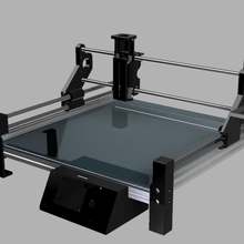 châssis graveur laser cnc traceur image outil de cadre le la base 3d print model - Mito3D