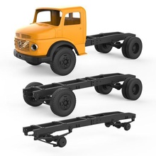 chassis mercedes benz chasis chevy k30 vehicle gmc car automobile base rc truck tamya parts printable axle body 3d print model - Mito3D