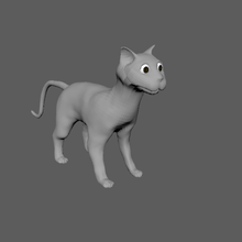 chat déco la maison de cat figurine 3d print model - Mito3D
