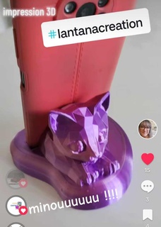 chat phone holder 3d print model - Mito3D