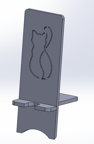 bavarder téléphone soutien outils titulaire chat 3d print model - Mito3D