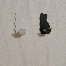 charla apoyo pared soporte llave anillo decoración toalla lindo 3d print model - Mito3D
